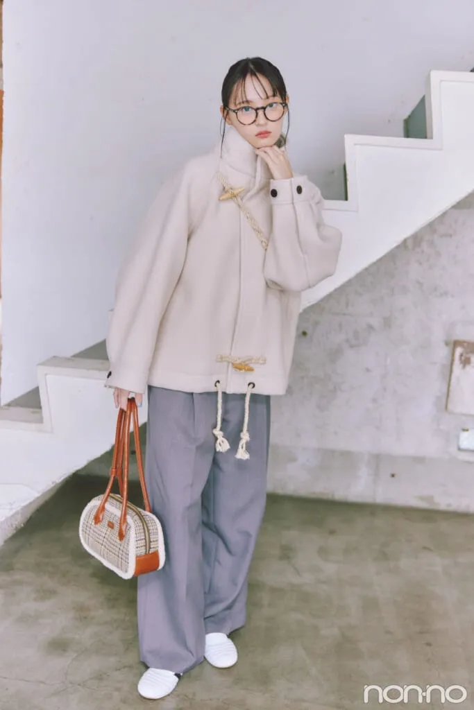 遠藤さくらが着こなす大学生の一週間コーデ 日曜日のパンツコーデ