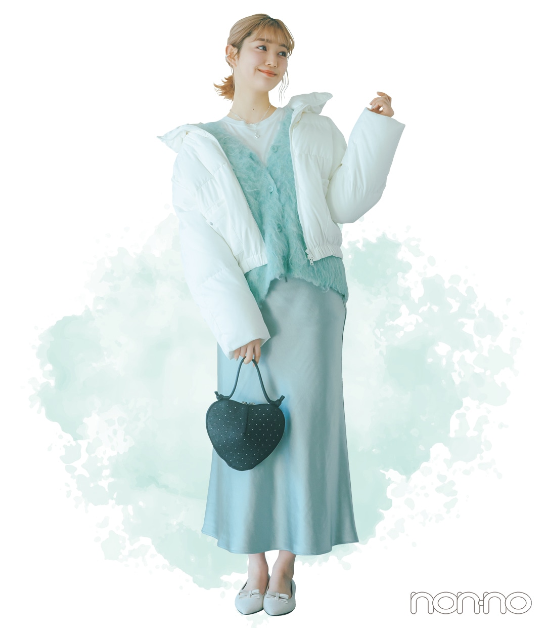 小宮山莉渚の冬服を使った春スイッチコーデ2-2