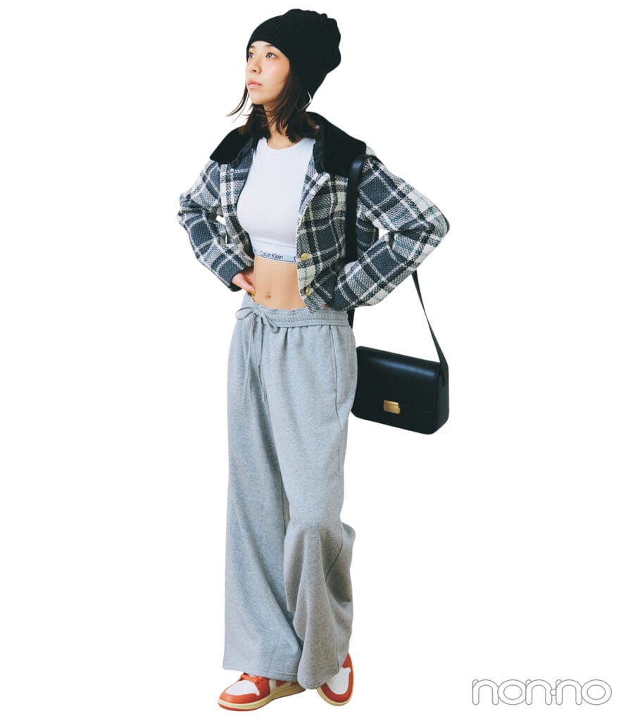 菊地姫奈がジル バイ ジルスチュアートのジャケットセットアップを着回し2