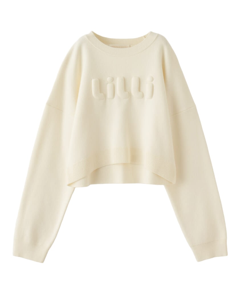 リリアン カラットのアイボリーのニット