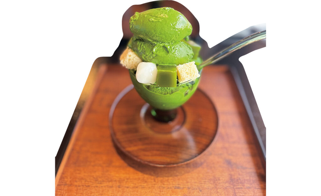 旅館のような店舗と濃厚抹茶で癒やしの時間（大学1年）