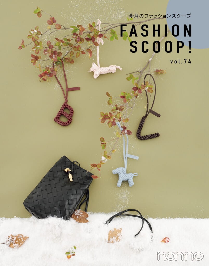 BOTTEGA VENETAのアルファベットチャームとバッグ