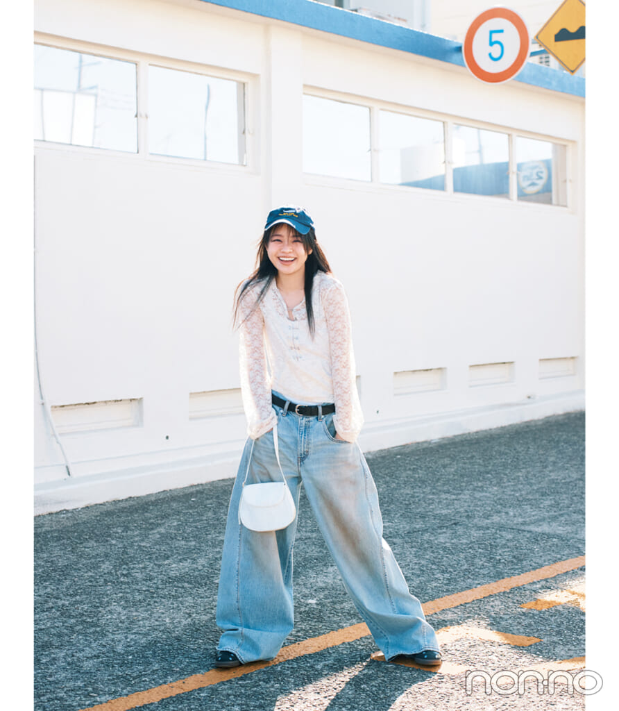 林芽亜里のアクティブ気分で着るレースモデルカット1-1