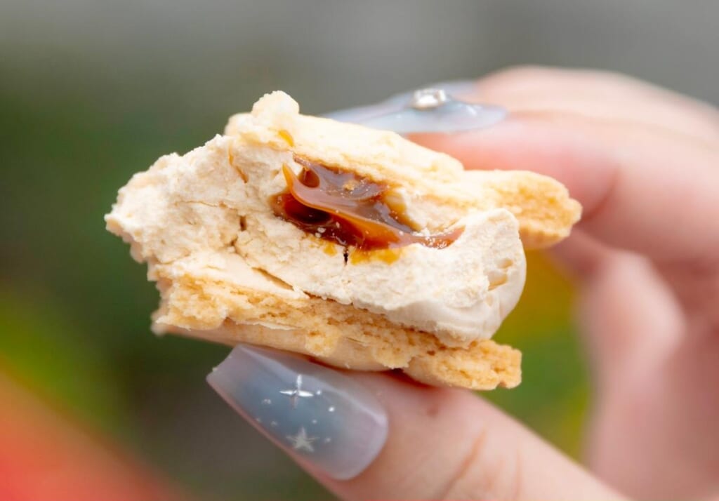 ダッフィークッキーサンド断面