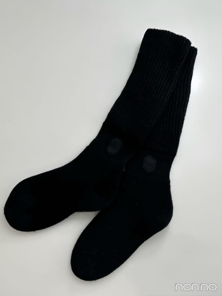 林芽亜里のあったかアイテム、ブーツの中にも履ける万能靴下