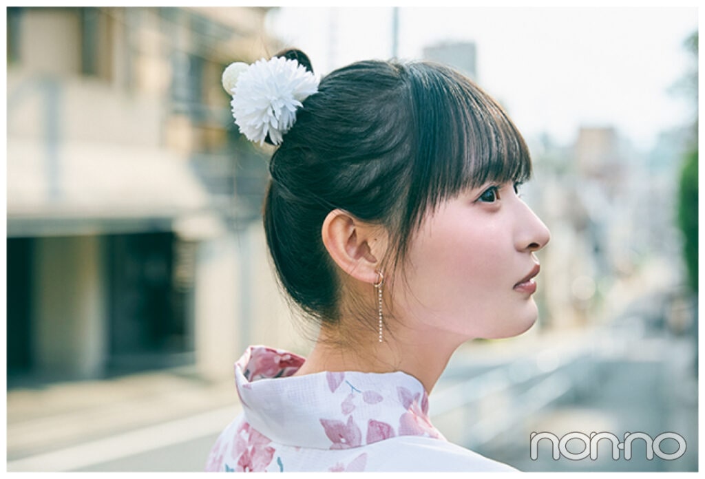 遠藤さくらの花火大会コーデヘアスタイル