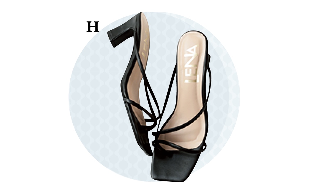 夏→秋着回しアイテム「神戸レタスの 細ストラップサンダル」