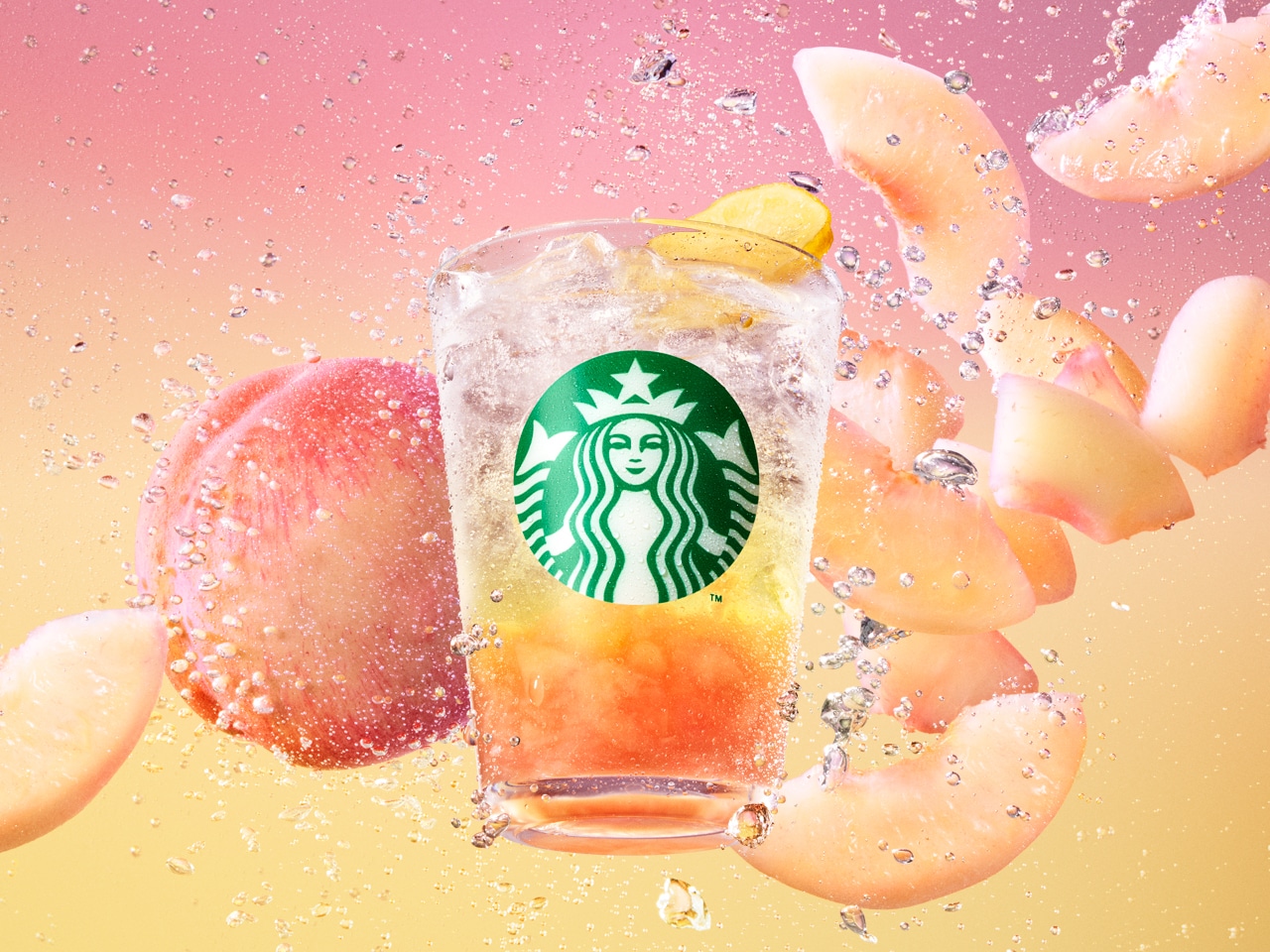 スターバックスの『チラックス ソーダ ピーチ』