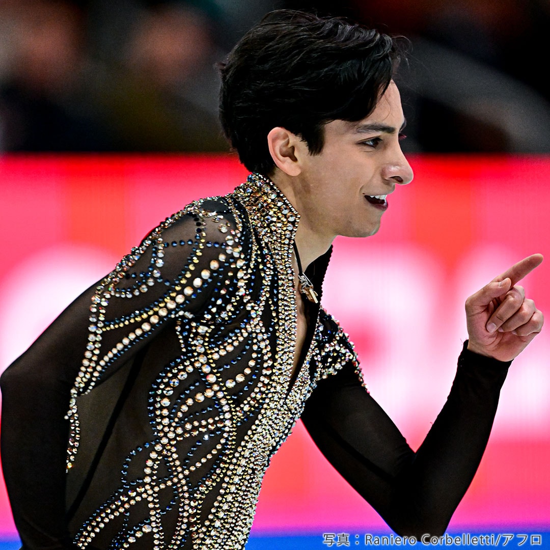 ドノヴァン・カリージョ(カリーヨ)選手:ミラノ五輪フィギュア男子シングル メキシコ代表がショートを演技する姿