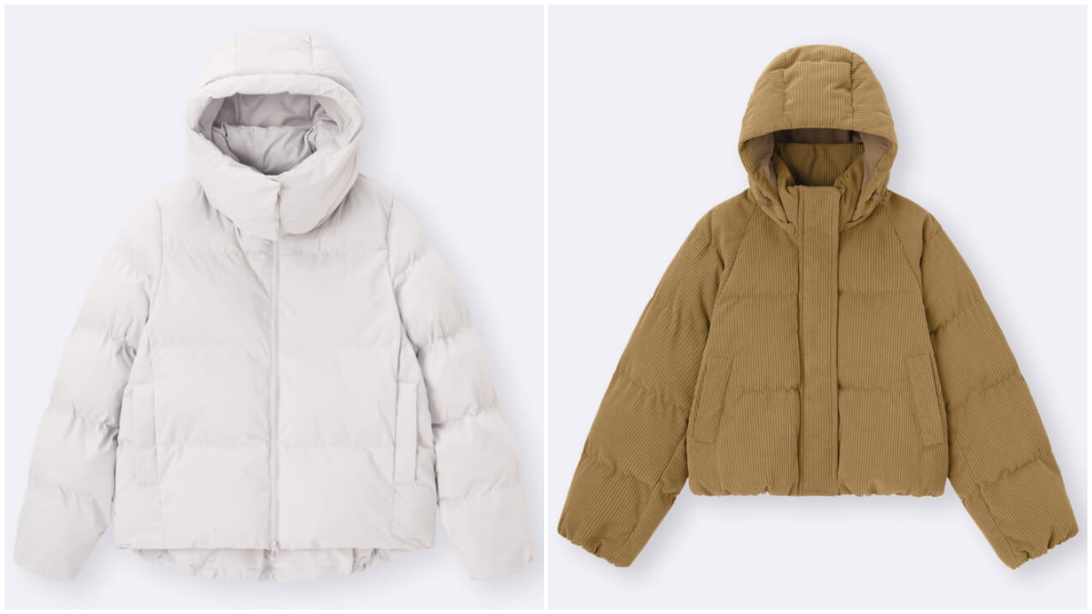 GUのトレンドジャケット　ホワイト　ベージュ