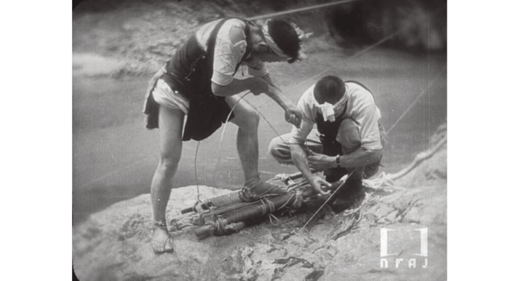 『鹿島槍ヶ岳と下廊下』