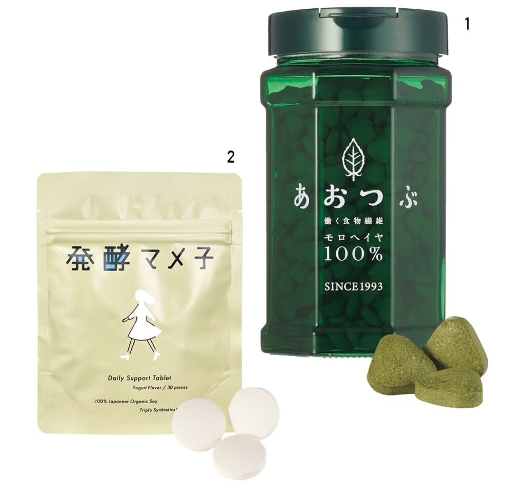 あおつぶボトル（750粒入り）／発酵マメ子（30粒入り）