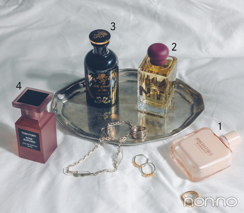 色気を忍ばせた大人っぽい香りのGIVENCHY、JO MALONE LONDON、GUCCI、TOM FORDの香水