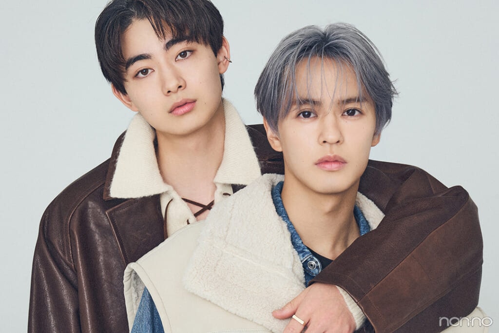 奥野壮と豊田裕大の目線ありのツーショット