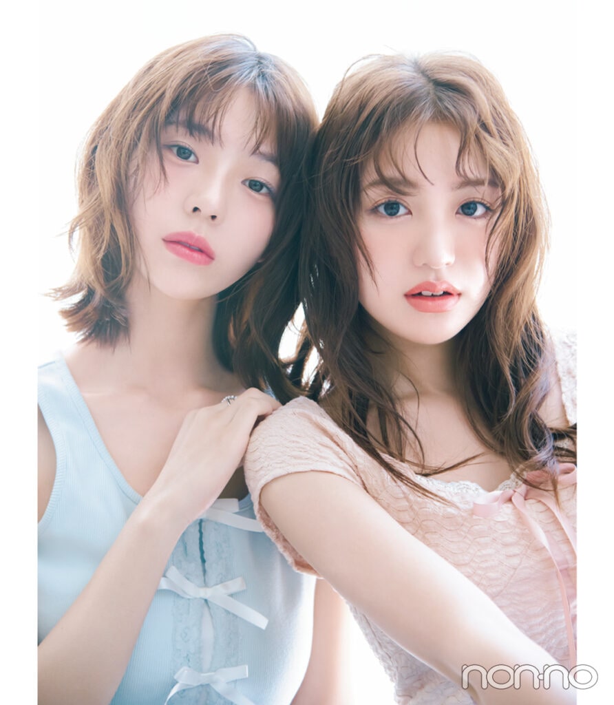 香音と菊地姫奈のパーソナルカラー別イエベ，ブルベに似合うリップ