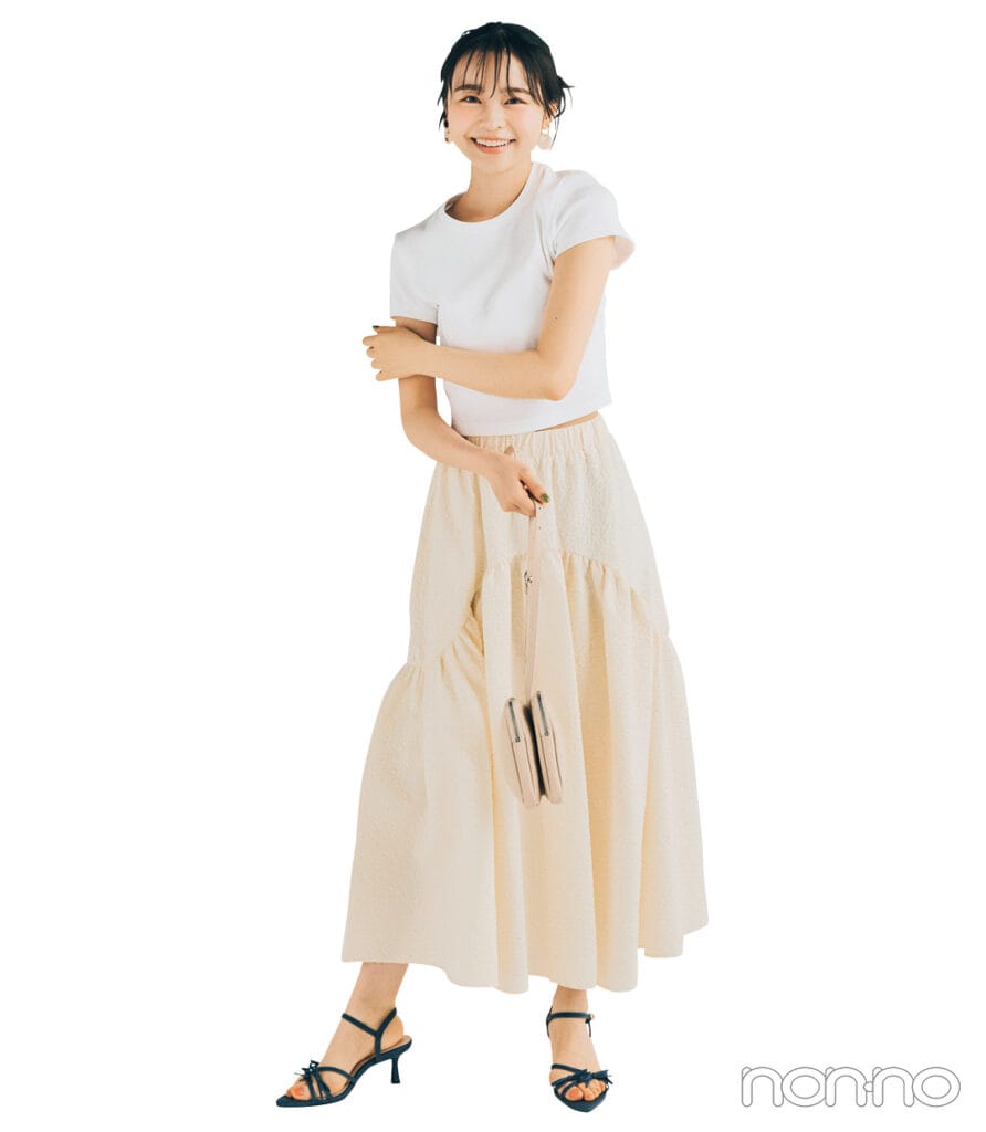 林芽亜里の大学生のための白Tモデルカット2-3