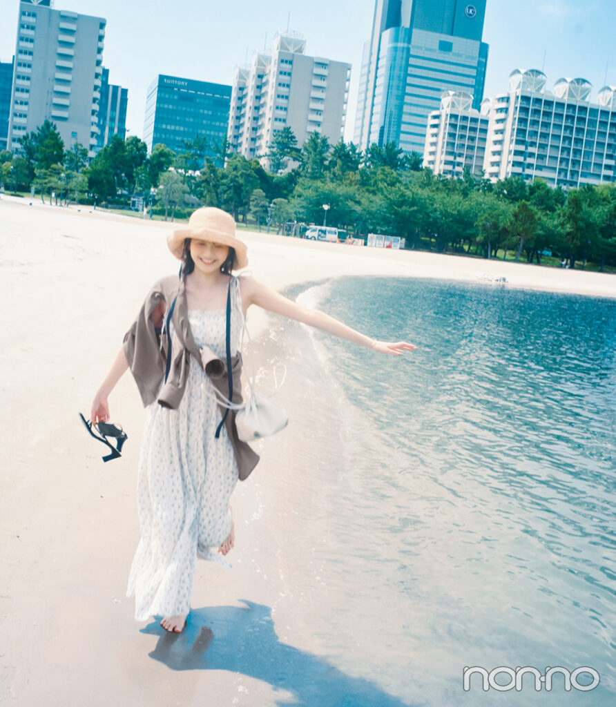 加藤栞の夏→秋着回し33℃ Late Augustモデルカット2-4