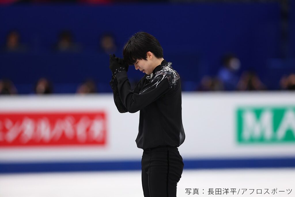 2023年世界選手権でフリーの演技を終えたチャ・ジュンファン