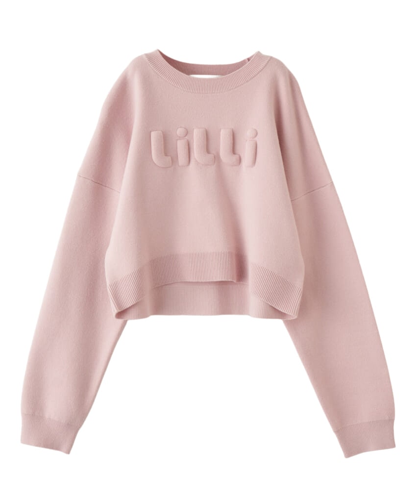 リリアン カラットのピンクのニット