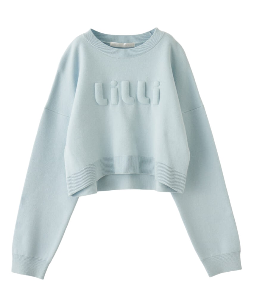 リリアン カラットのブルーのニット