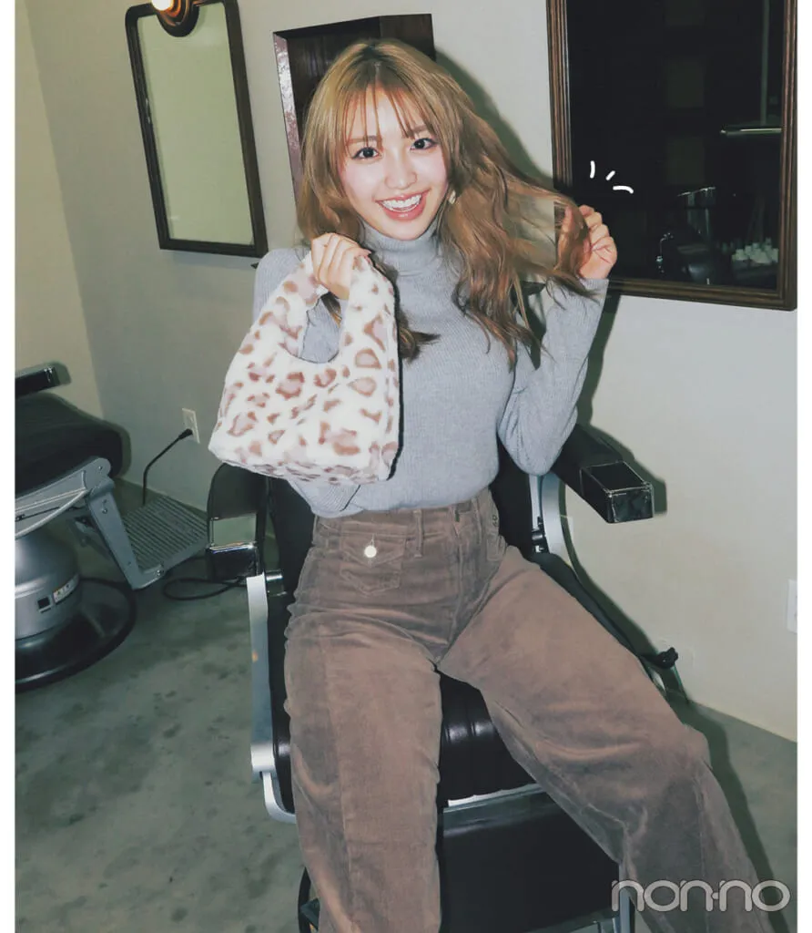 香音の大学生1週間コーデ、水曜日のパンツスタイル