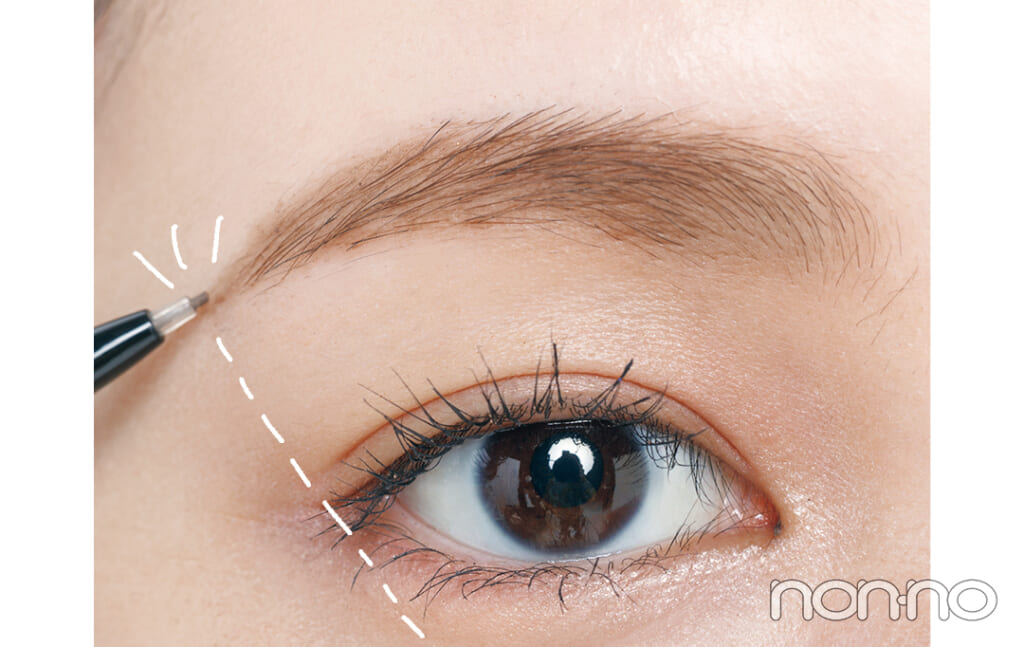 ナチュラル眉を書くプロセスカット4