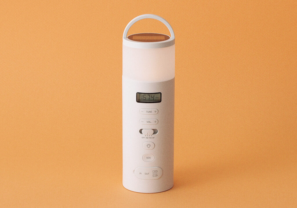 おしゃれな防災グッズ-防災ラジオ
