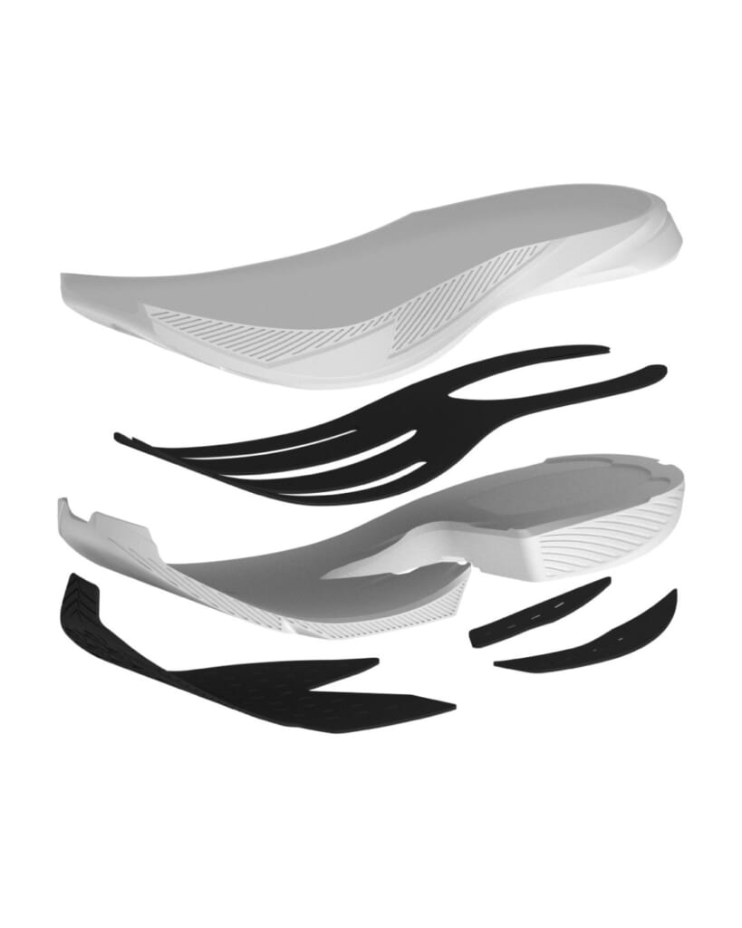 「DELATAPRO EXP V3」のミッドソール部分の詳細