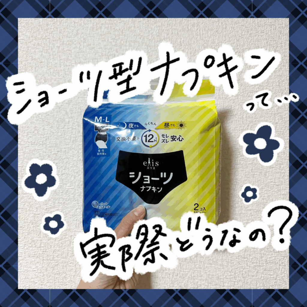 【エリス(elis)】ショーツ型ナプキン正直レビュー🍀昼夜試してみた結果…⁉️ 
サムネイル画像
