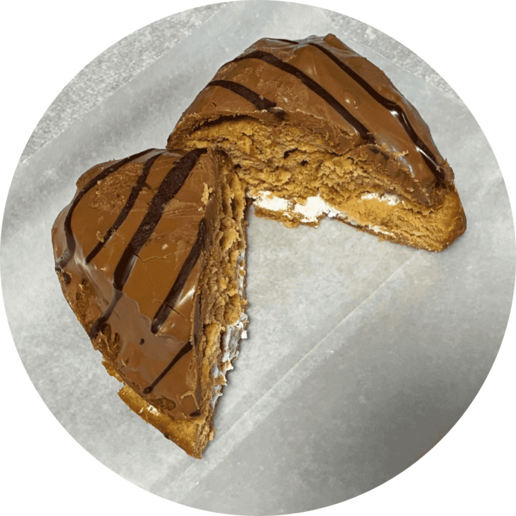 エンゼル&マロン風味チョコの断面