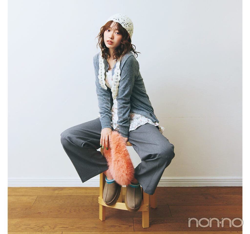 ROPÉ PICNICのオーバージャケット＆パンツのセットアップ着回し5