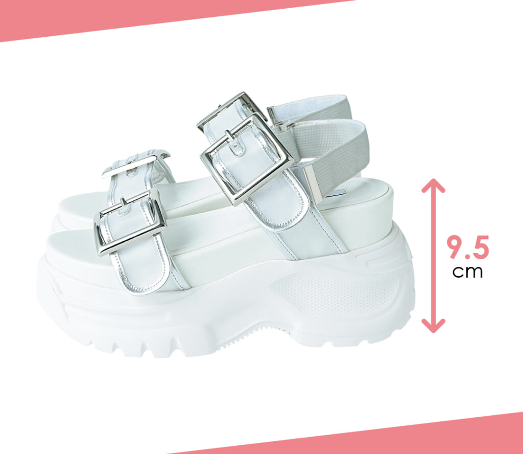 厚底サンダルアイテムカット1-10 ソールの高さ9.5cm