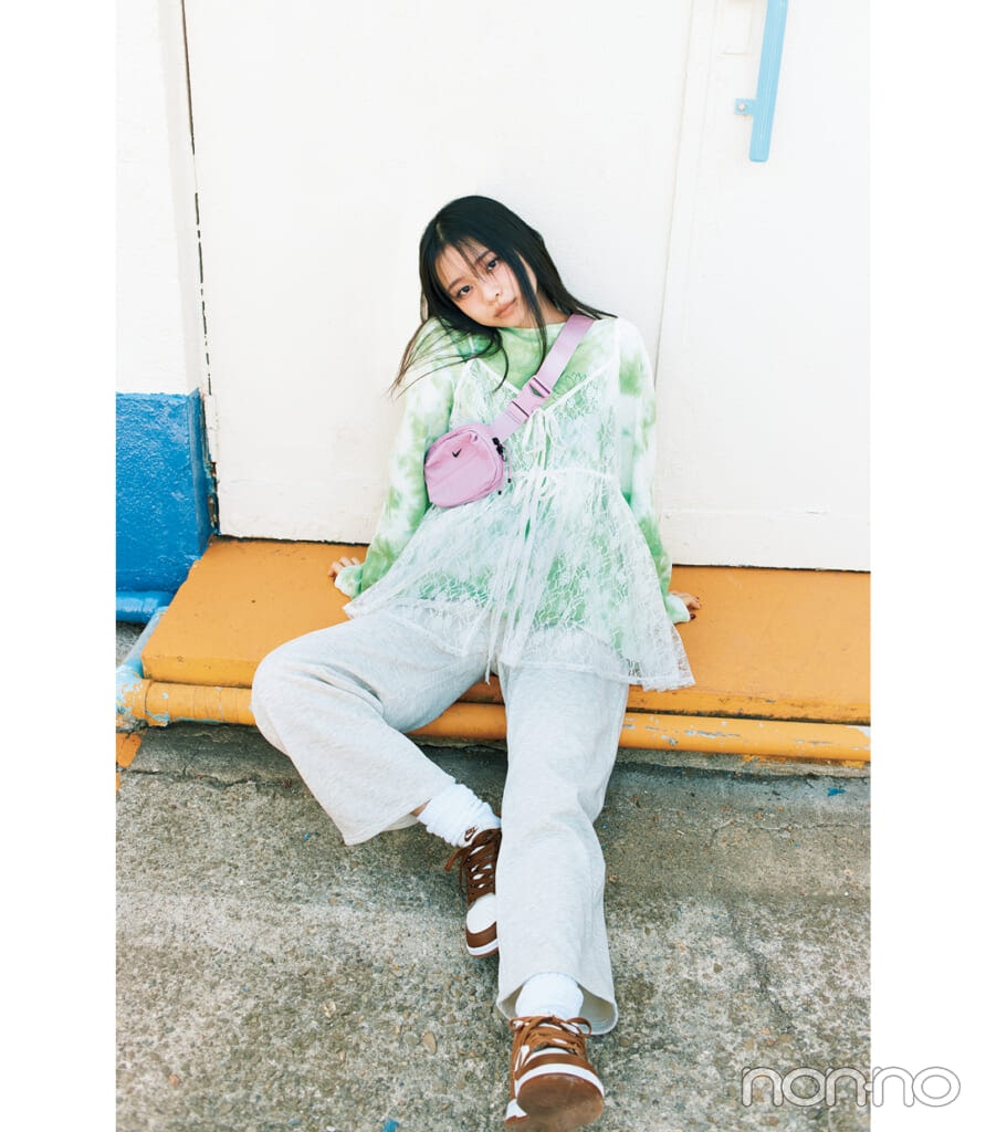 林芽亜里のアクティブ気分で着るレースモデルカット1-3