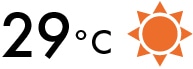 29℃晴れ