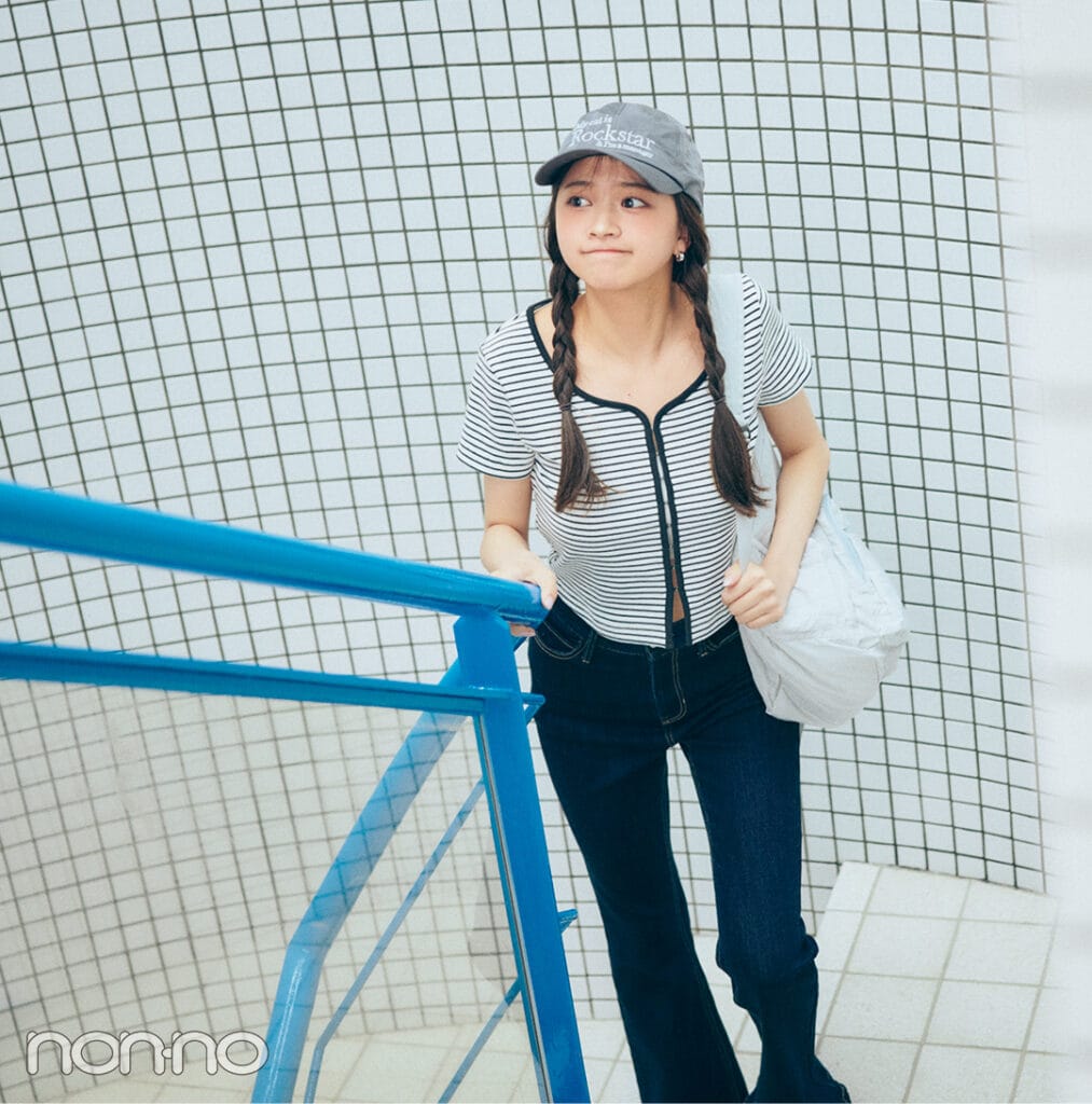 ヘルシーに肌見せしたい派_佐藤和奏の夏休み着回し10DAYS-DAY7