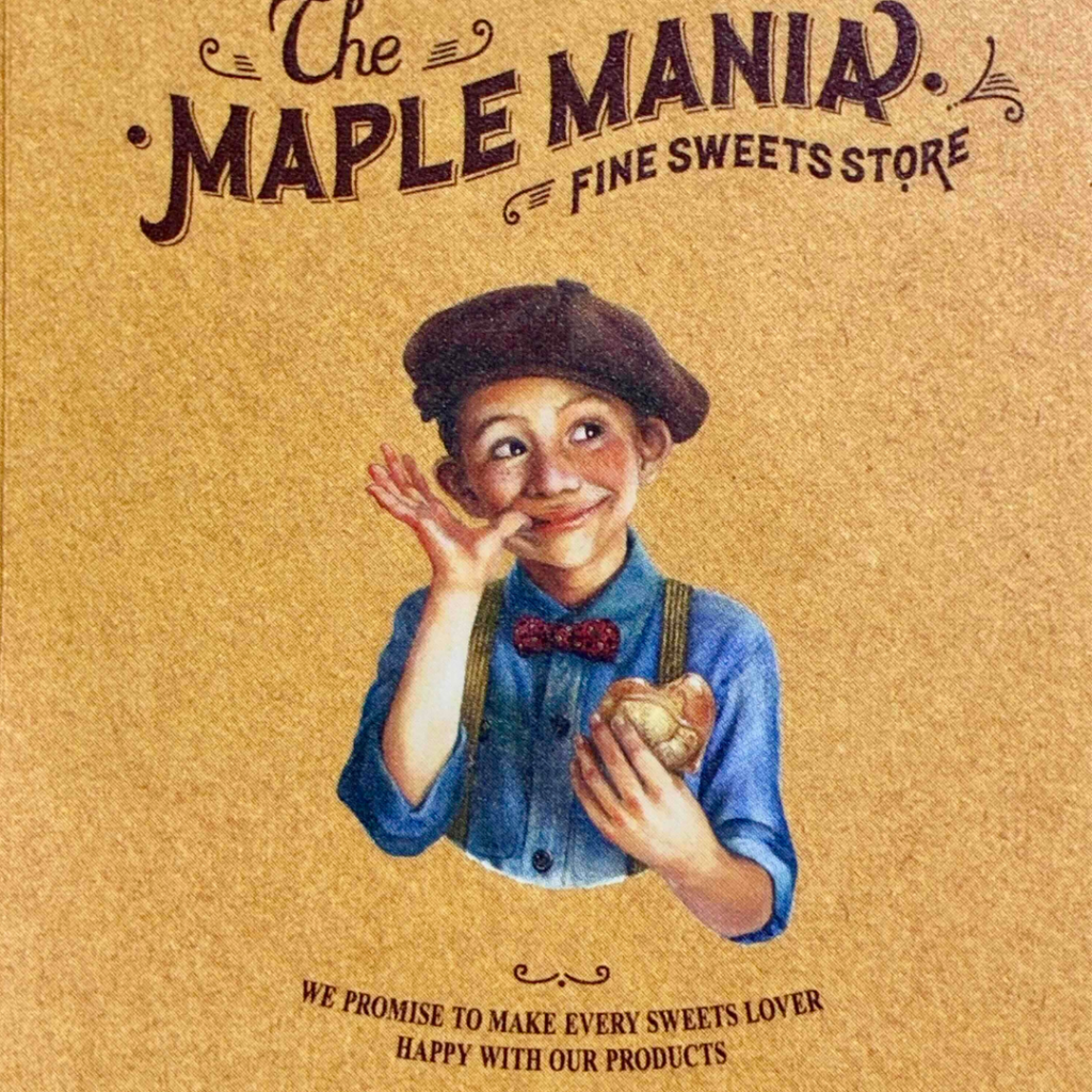 ザ・メープルマニアのお茶目なメープル坊やのイラスト