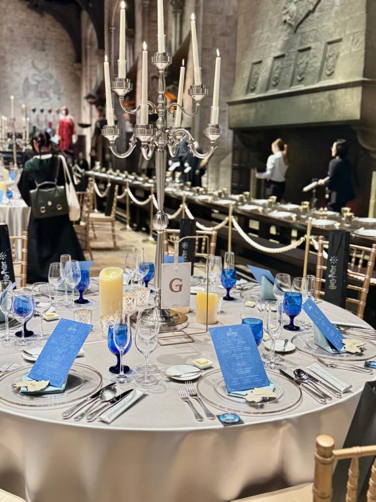 ハリポタ「ホグワーツディナー」セッティングの様子