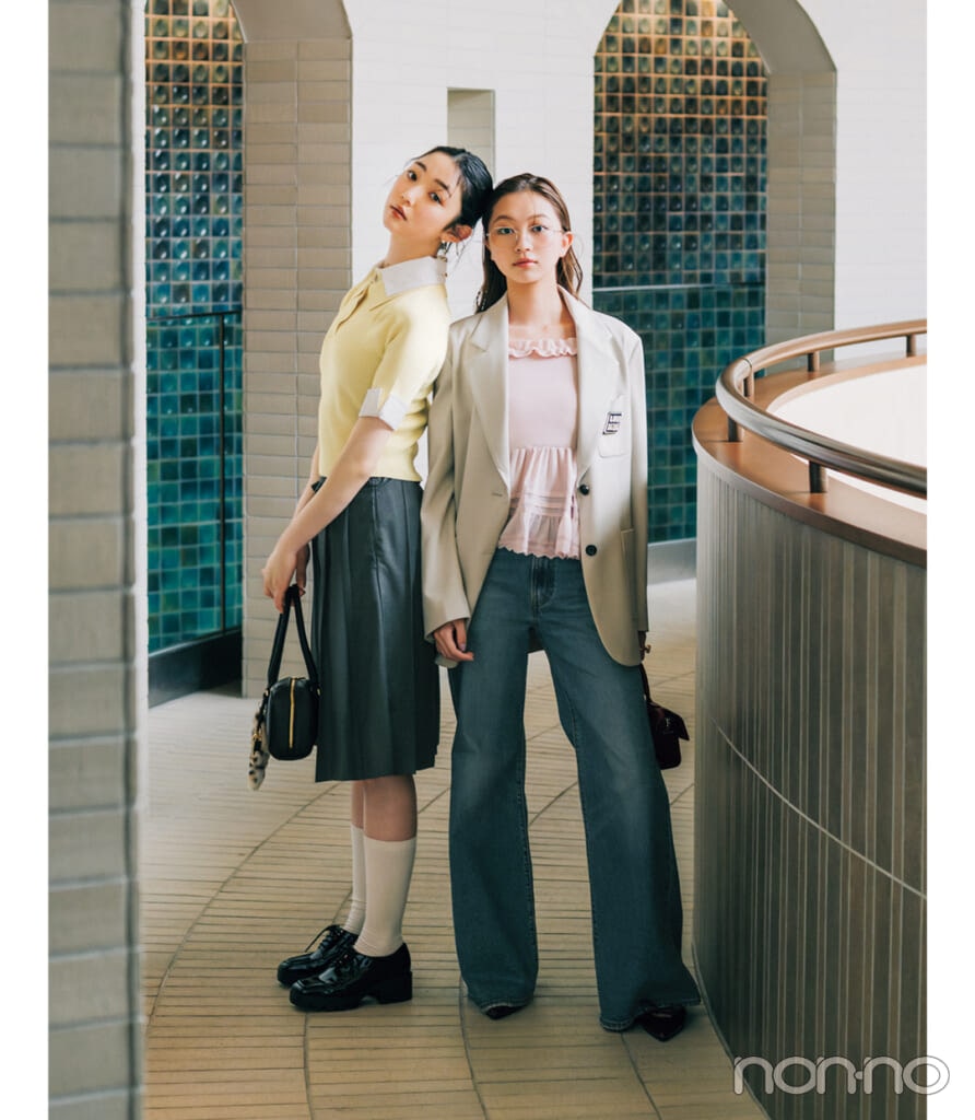 高輪ゲートウェイ散策に行く時のトラッドコーデ2