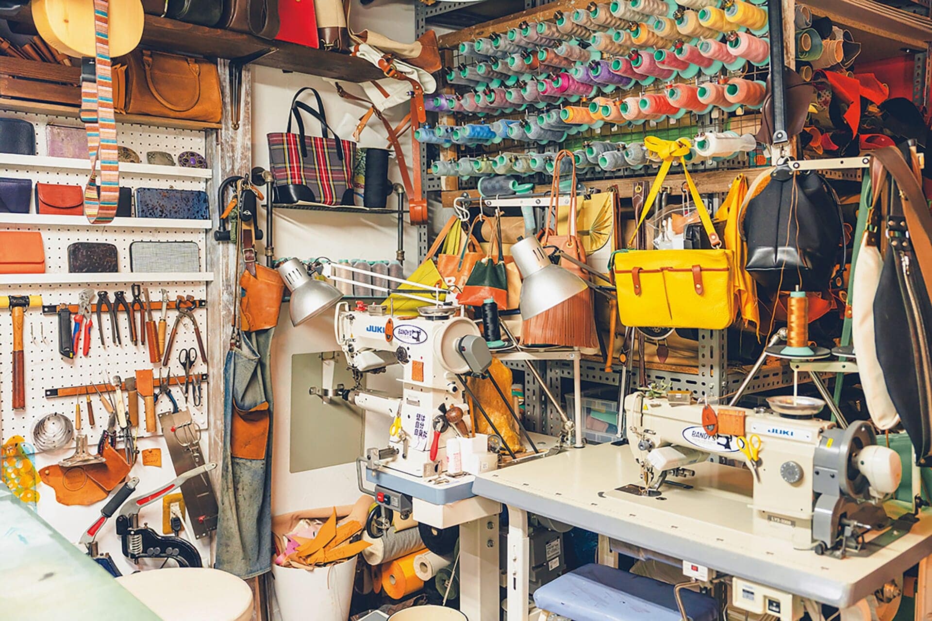 BANDY'S Leather craft School　モチベが上がる工房