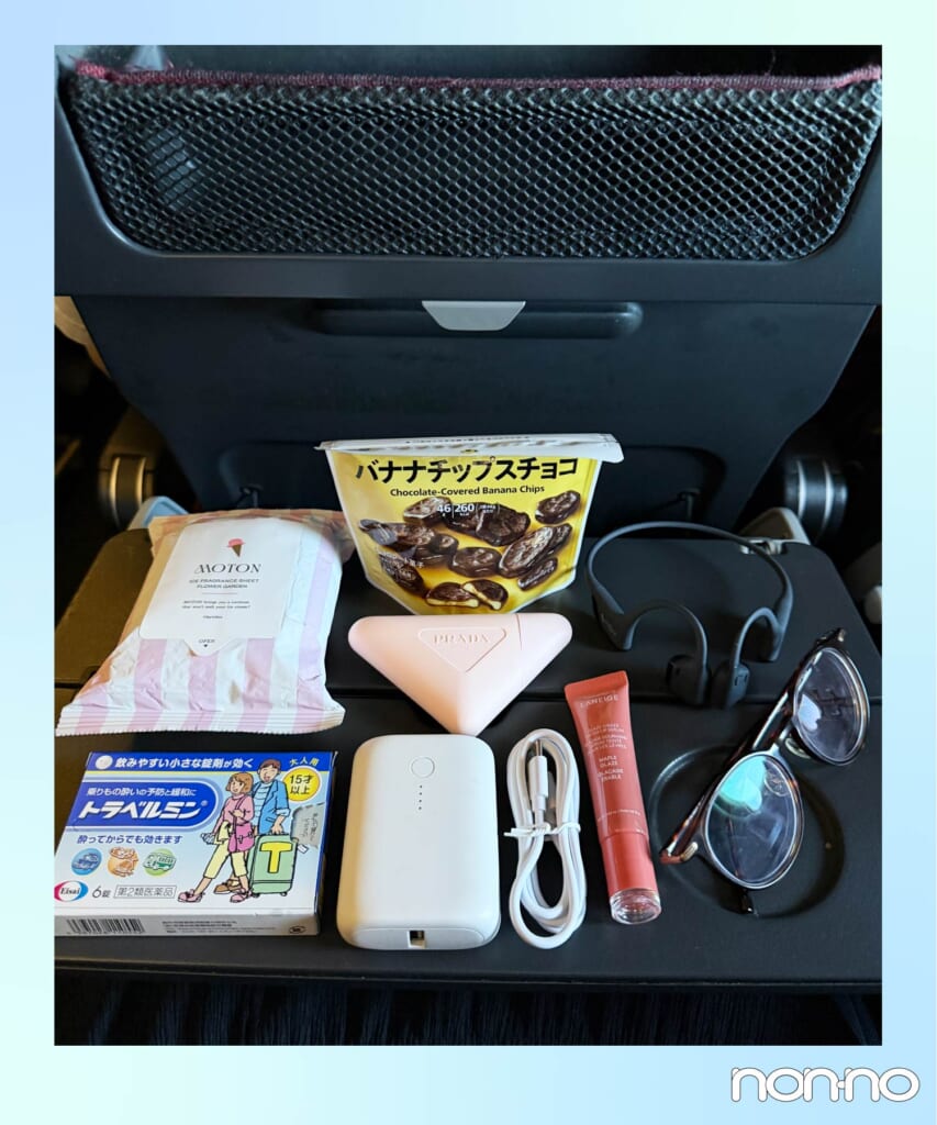 機内持ち込みバッグにいれたもの