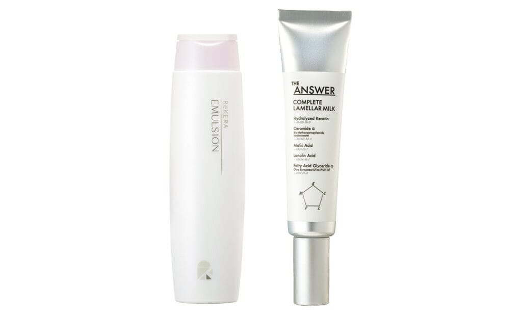 ジアンサー コンプリートラメラミルク、リケラエマルジョン