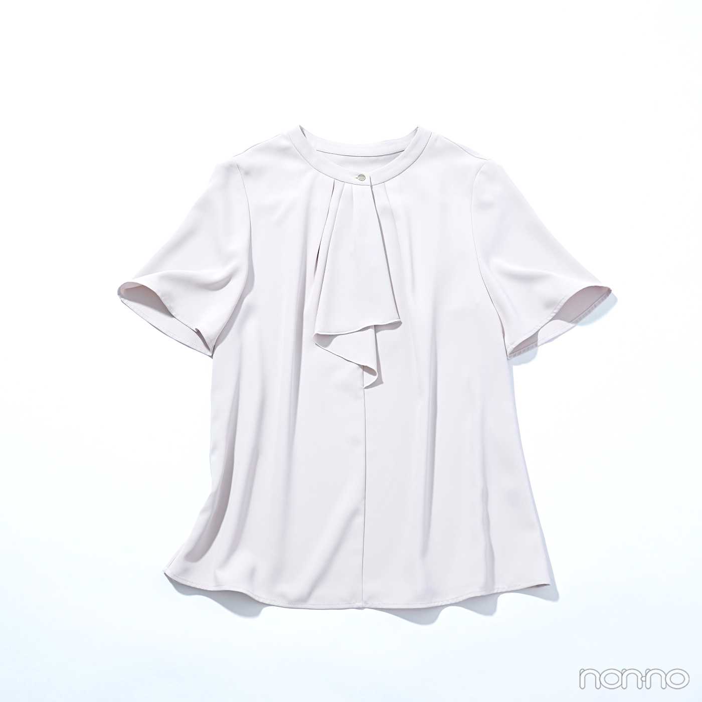 AOKIのピンクベージュブラウス