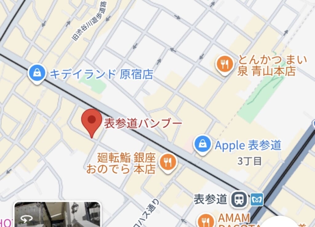 お店周辺の地図