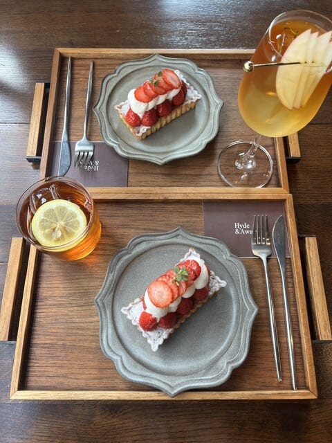 見た目から美味しそうないちごのタルト