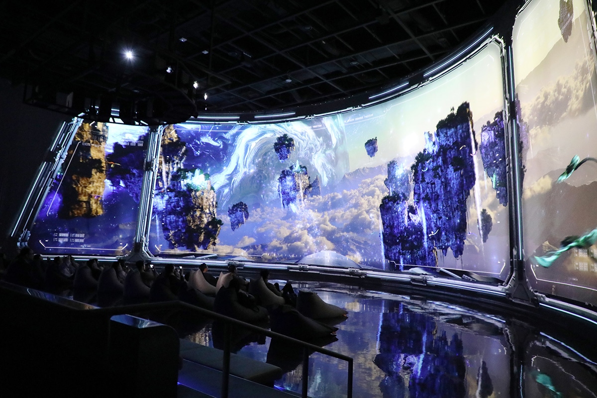 インスパイア・エンターテインメント・リゾート「Le Space」の映像画面