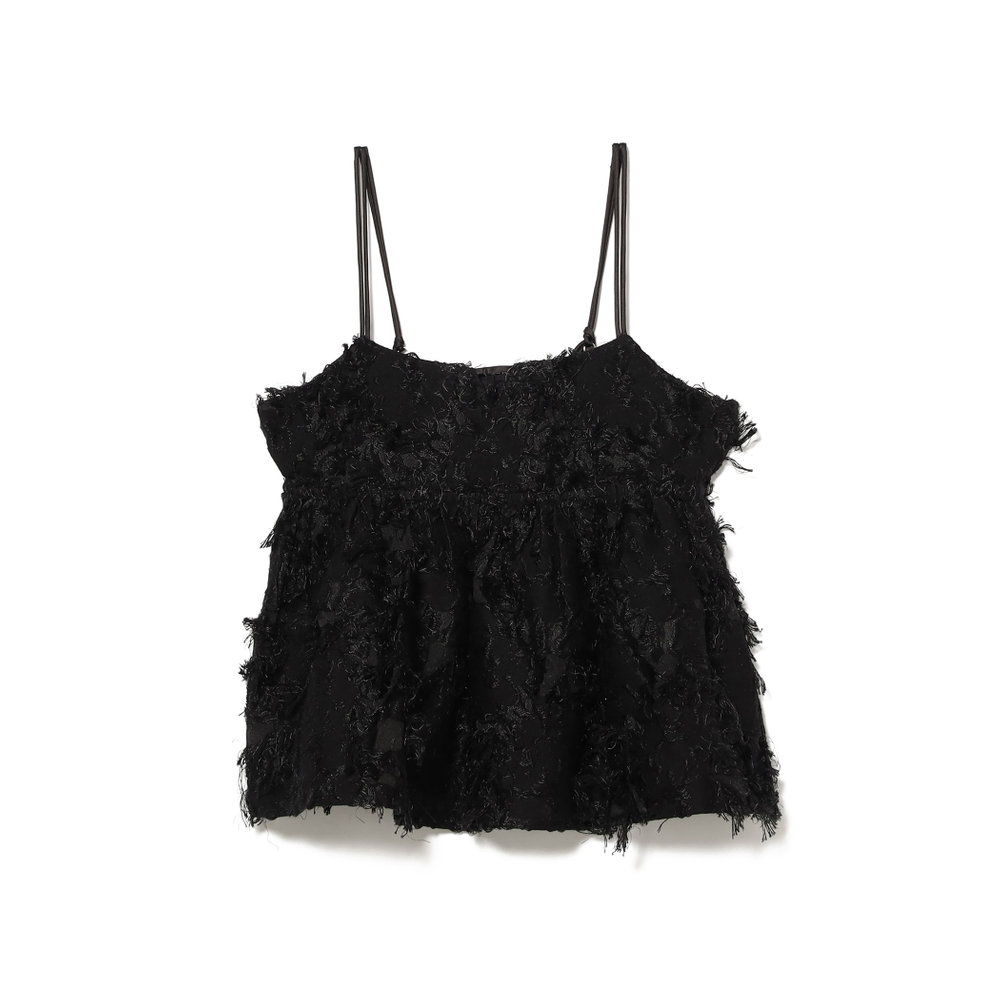 レイ ビームスの黒のジャガードキャミ