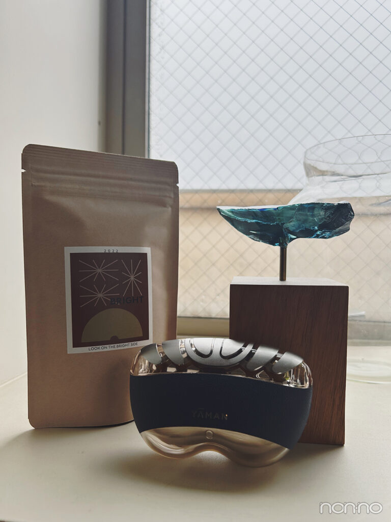 横田真悠が最近購入した美顔器とハーブティ