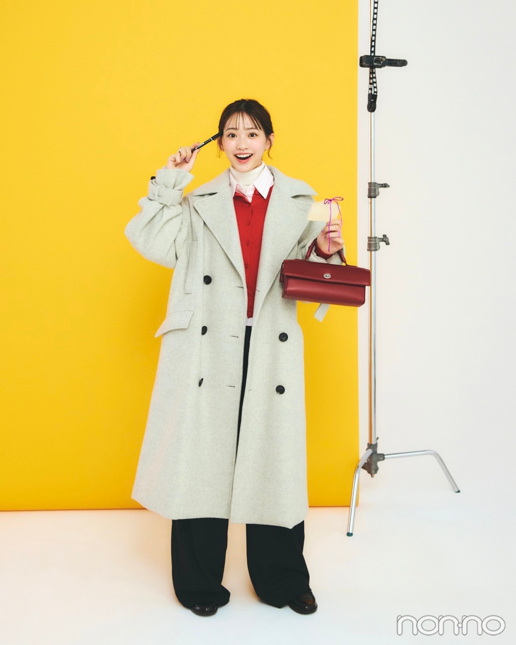 村上なずなの初詣コーデ