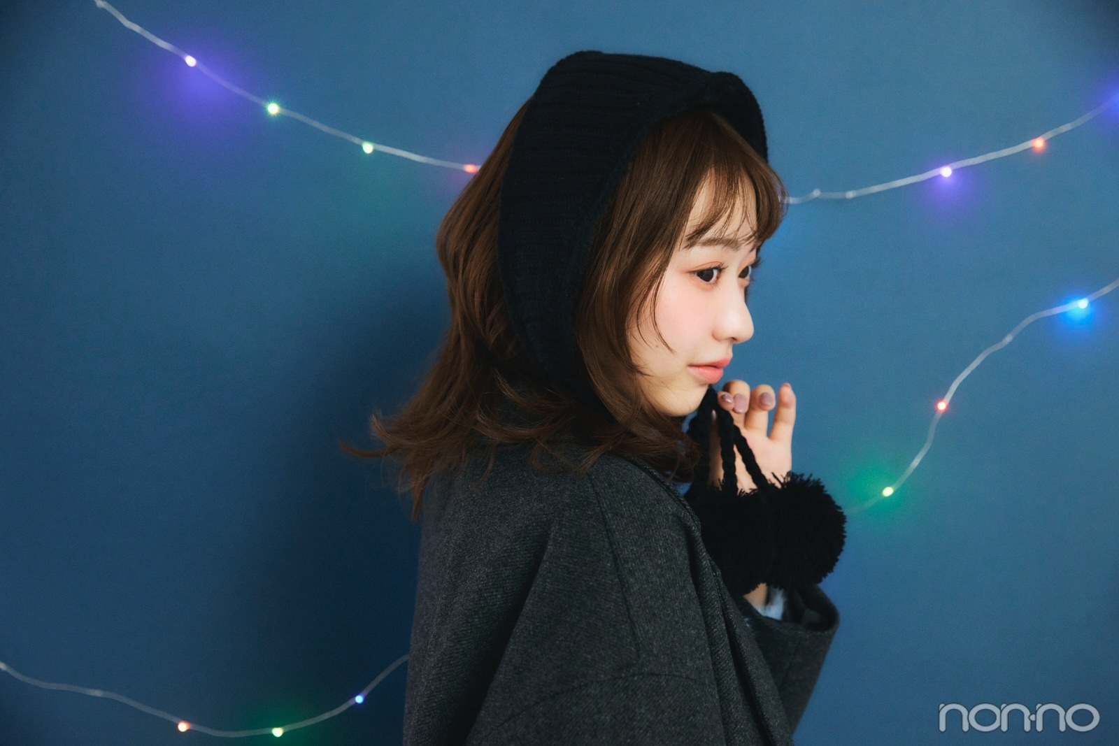 イヤマフを付けた村上なずな