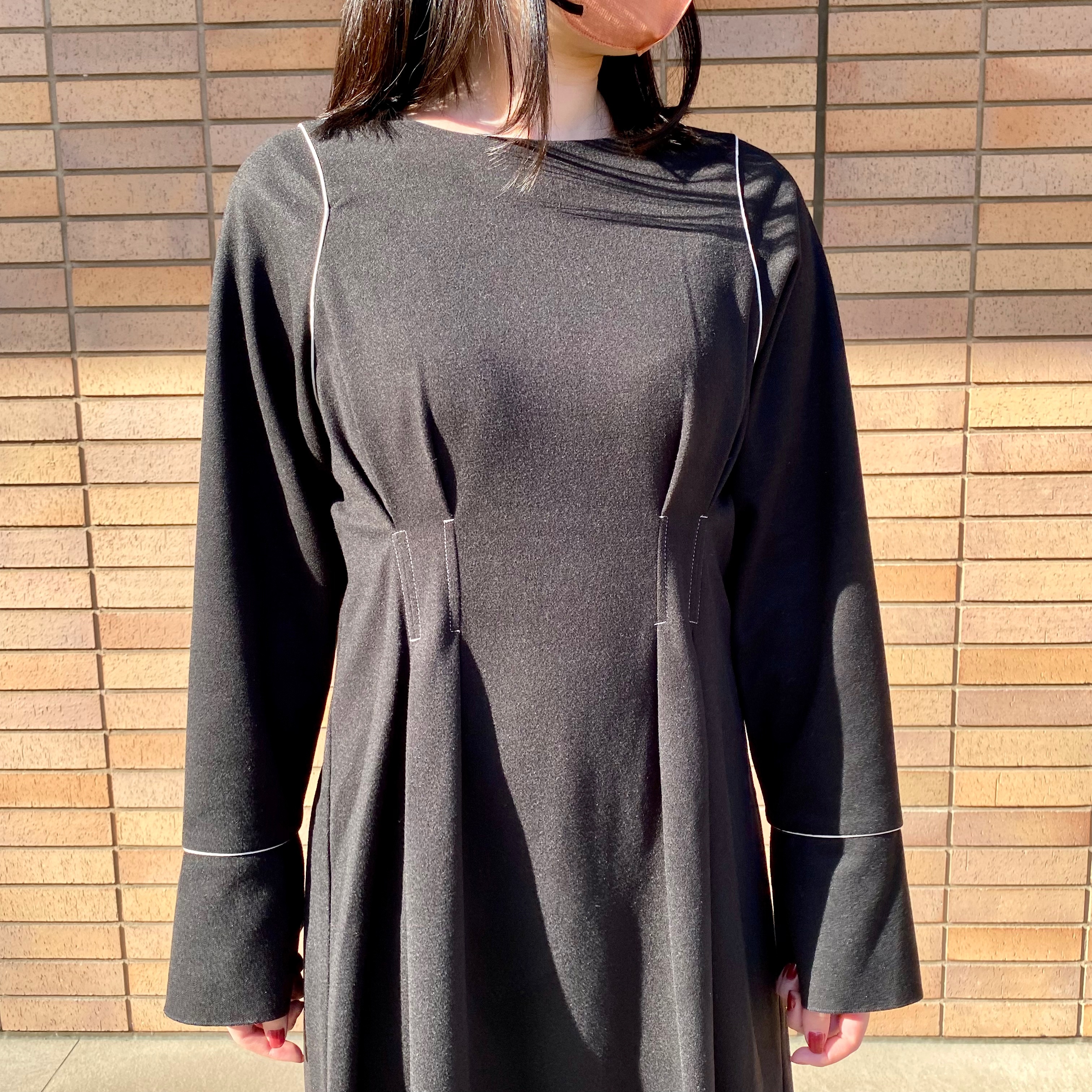 SENSE OF PLACE by URBAN RESEARCH　ウエストマークカットワンピース　上半身